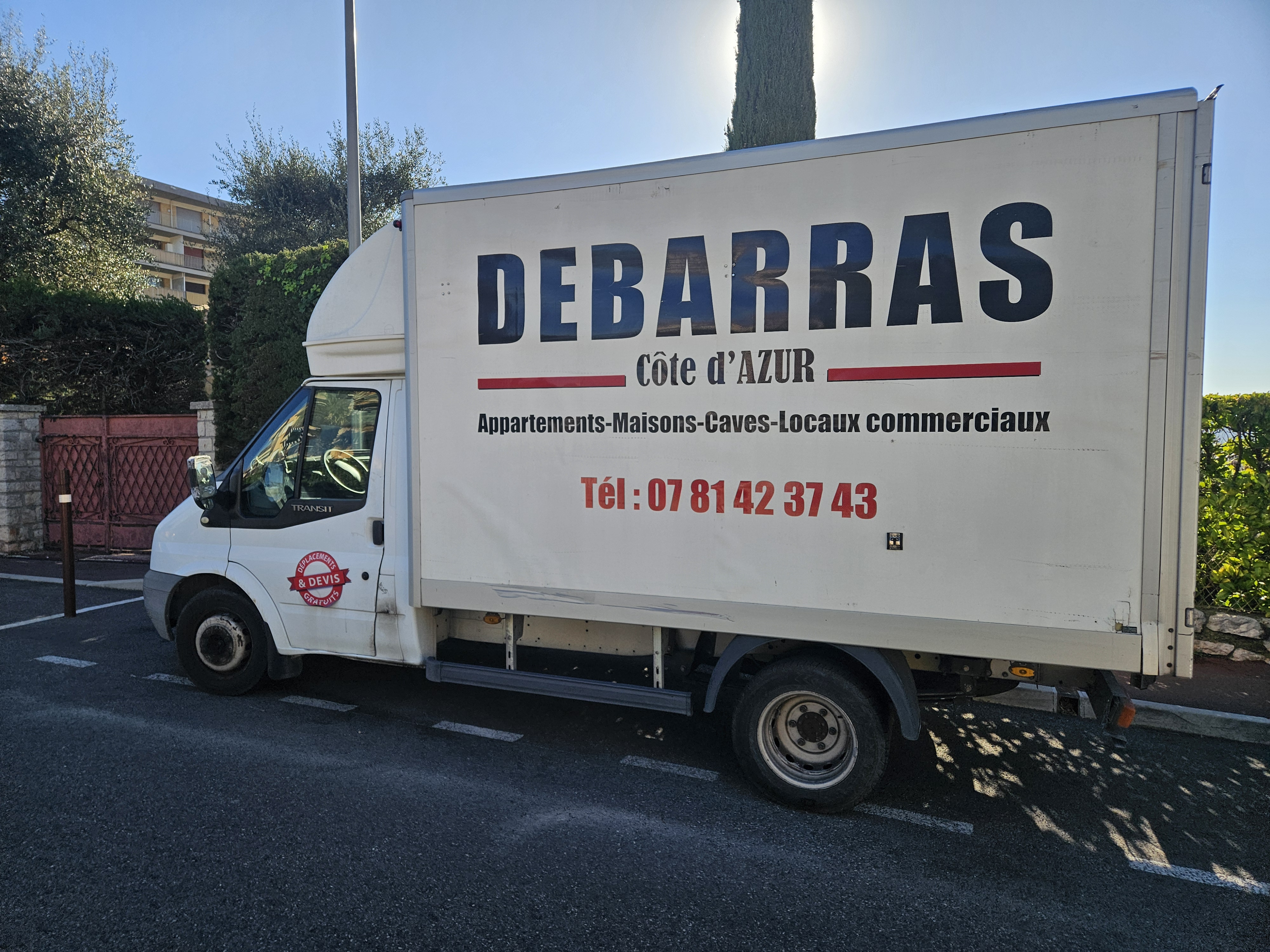 Tarif débarras DEBARRAS COTE D'AZUR