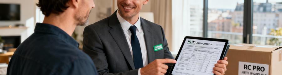 Professionnelle débarras présentant attestation assurance et devis détaillé à cliente, consultation transparente