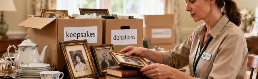 Debarras Succession Tri Objets Empathie Drome Professionnel triant objets succession avec empathie, cadres photos et souvenirs familiaux