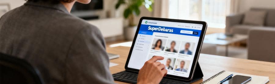 Client consultant plateforme débarras en ligne, comparaison professionnels Marseille sur tablette