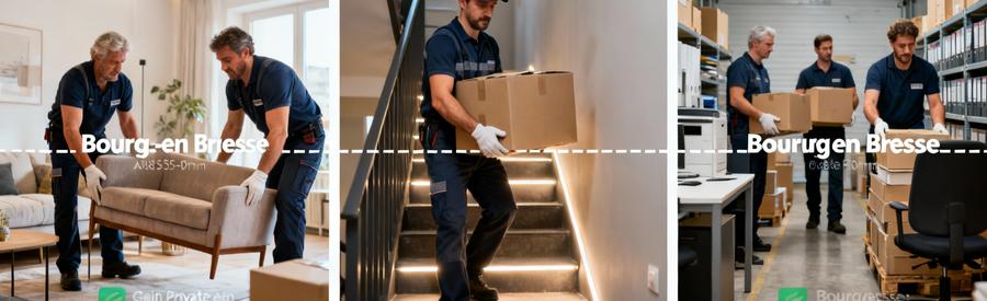 Triptyque types débarras Ain : appartement, cave, local commercial avec équipes adaptées