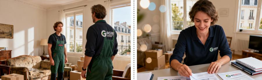 Comparaison offres multiples débarrasseurs versus contact direct unique pour vide-maison Montreuil