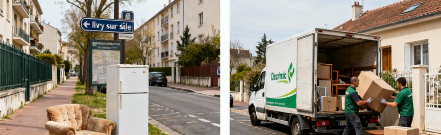 Comparaison Service Municipal Professionnel Ivry Comparaison entre ramassage municipal d'encombrants limité et intervention professionnelle complète à Ivry-sur-Seine