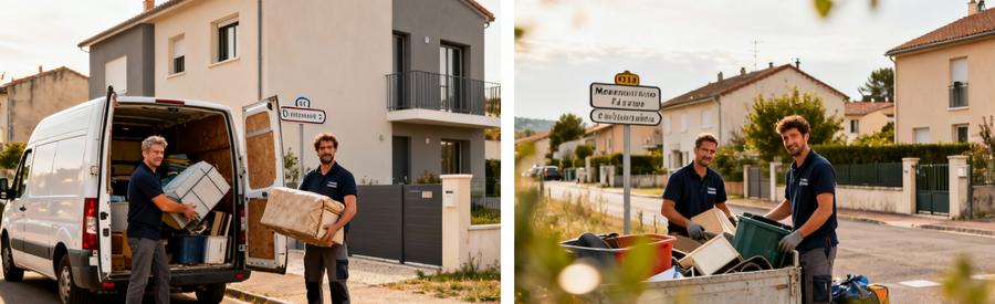 Débarrasseurs professionnels intervenant à Romans-sur-Isère et communes voisines, couverture territoriale proximité