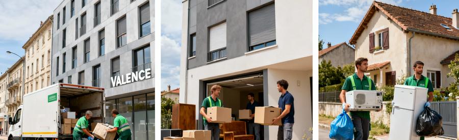 Débarrasseurs intervenant dans trois zones différentes de l'agglomération valentinoise pour couverture complète