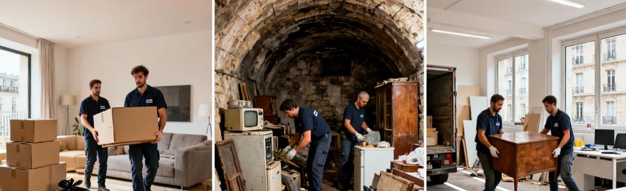 Professionnels débarras intervenant studio, cave ancienne et local commercial Boulogne-Billancourt