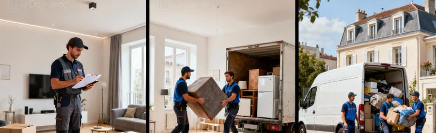 Trois interventions débarras volumes différents à Drancy illustrant variations tarifaires selon ampleur chantier