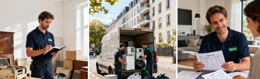 Évaluation professionnelle encombrants selon surface habitation studio et appartement à Issy-les-Moulineaux