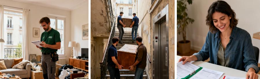 Facteurs influençant tarifs débarras Nanterre : volume, étages, comparaison offres professionnels