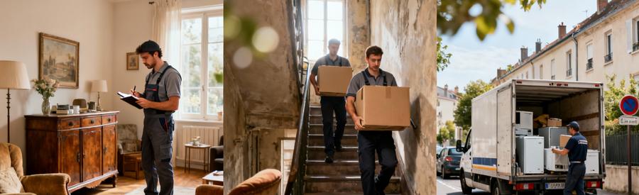 Facteurs influençant tarifs vide-maison Poissy : évaluation objets, accessibilité étages, chargement camionnette