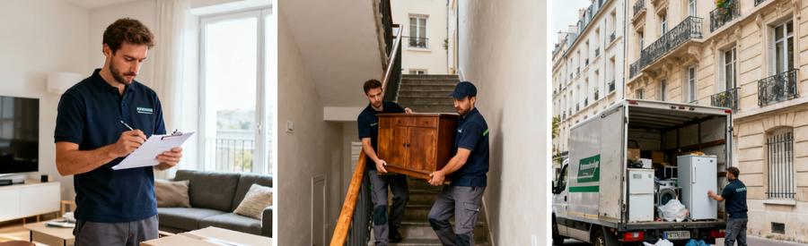 Facteurs influençant tarifs vide-maison : inventaire, escaliers sans ascenseur, chargement camionnette Sartrouville