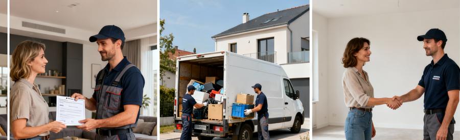 Professionnel certifié présentant garanties pour vide-maison sécurisé à Trappes avec suivi client