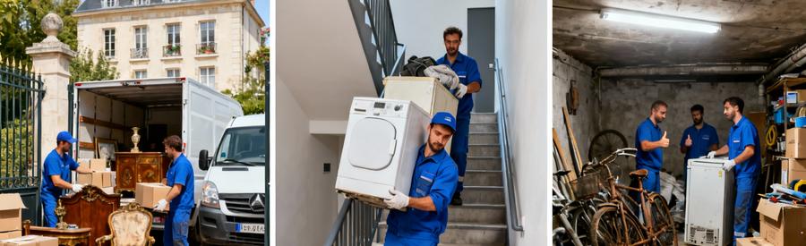 Intervention Vidage Maison Appartement Cave Bondy Professionnels effectuant différents types d'interventions à Bondy : vidage maison, appartement et cave encombrée