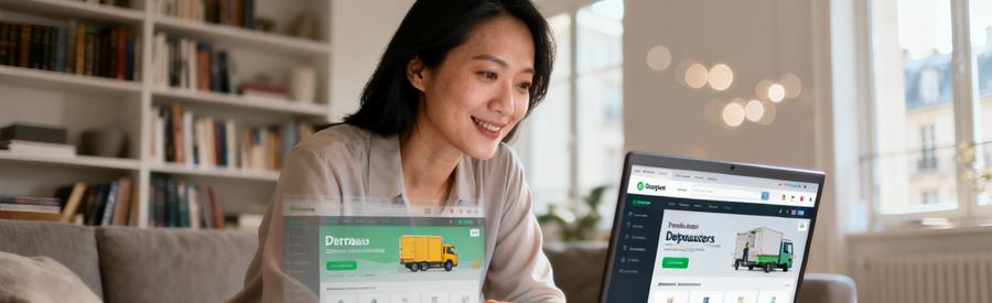 Plateforme Debarras Paris Comparaison Devis Ligne Femme consultant plateforme débarras en ligne pour comparer devis professionnels Paris