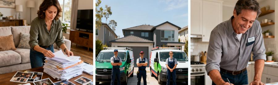 Étapes mise en relation vide-habitation : organisation demande, sélection professionnels, comparaison offres