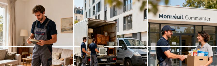 Tri sélectif et valorisation encombrants par professionnels réseau SuperDebarras Montreuil