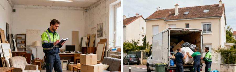 Professionnels Debarras Differents Logements Blanc Mesnil Professionnels du débarras intervenant dans différents types de logements au Blanc-Mesnil, du studio à la maison