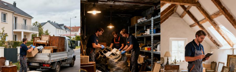 Équipes débarras intervenant maison, cave et grenier à Pontault-Combault pour vide-maison complet