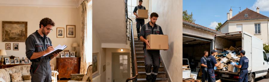 Specialites Intervention Debarras Professionnel Maisons Alfort Trois types d'interventions de débarras à Maisons-Alfort : succession, appartement et garage par professionnels