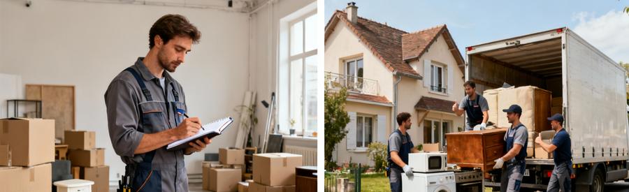 Professionnels du débarras intervenant sur différents volumes de logements à Alfortville, du studio à la maison