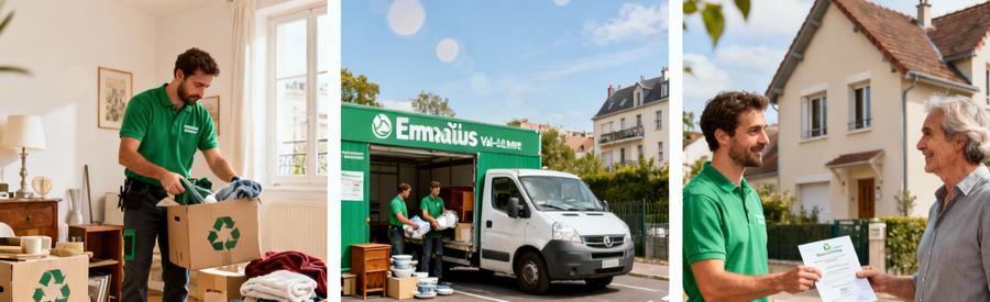 Processus éco-responsable débarras : tri sélectif, don associations locales, certification recyclage Saint-Maur