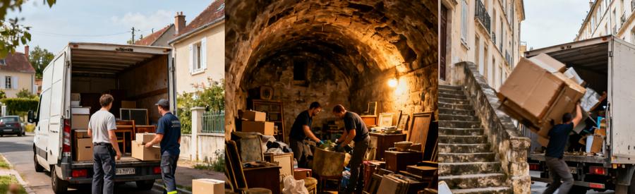 Professionnels débarras Haute-Vienne intervenant habitations, caves anciennes et situations urgence département 87