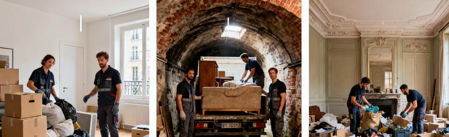 Types Interventions Debarras Paris 12 Professionnels débarras intervenant studio Bercy, cave parisienne et appartement haussmannien Paris 12ème arrondissement