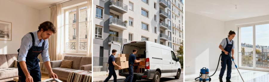 Trois situations vide-maison à Nanterre : tri succession familiale, évacuation rapide avant vente, nettoyage locatif