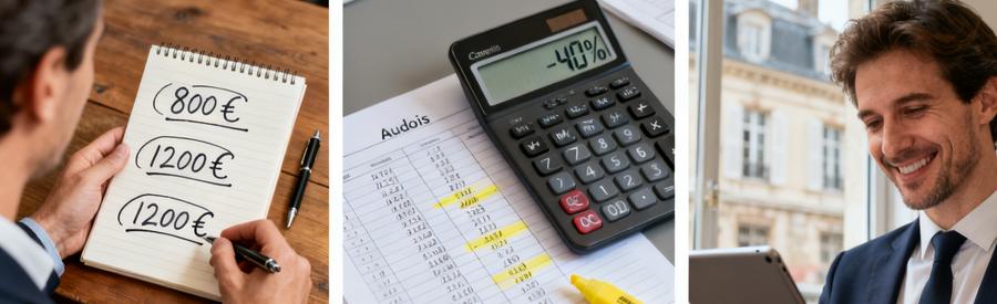 Comparaison Tarifs Professionnels Carcassonne Comparaison de tarifs entre professionnels du secteur carcassonnais montrant écarts de 40% sur devis identiques