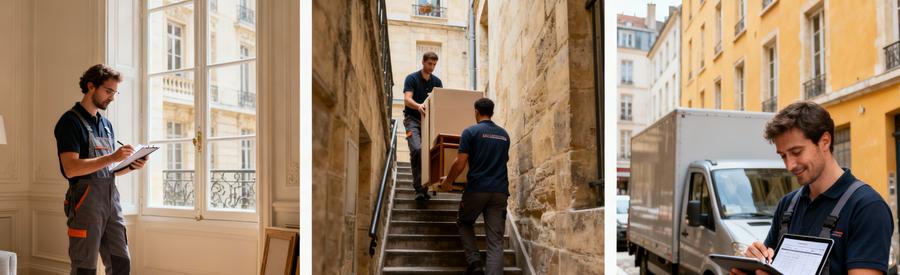 Évaluation et facturation d'un débarras dans immeuble sans ascenseur du 2ème arrondissement de Lyon