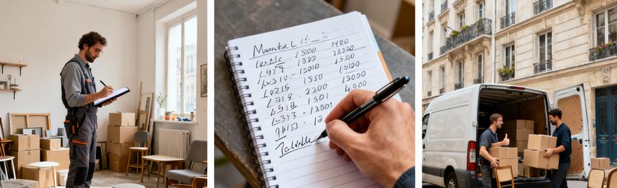 Evaluation Tarifs Studio Kremlin Bicetre Évaluation et chiffrage d'un débarras de studio au Kremlin-Bicêtre par professionnels locaux avec carnet de notes