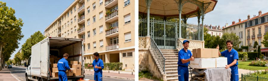 Intervention Quartiers Varies 8eme Lyon Professionnels du débarras intervenant dans deux quartiers distincts du 8ème arrondissement de Lyon