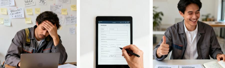 Comparaison du processus : recherche épuisante versus plateforme simplifiée pour trouver des professionnels à Thiais