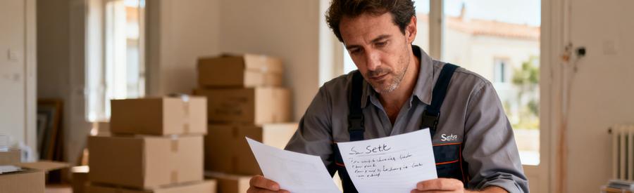 Professionnel consultant plusieurs propositions d'intervention sur documents pour un service à Sète