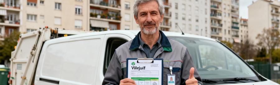Professionnel Debarras Certifie Villejuif 94 Débarrasseur professionnel certifié à Villejuif présentant ses qualifications et assurance responsabilité civile