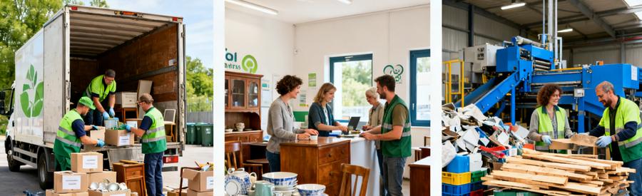 Tri Valorisation Objets Apres Debarras Bezons Processus de tri et valorisation après débarras à Bezons : recyclage, don aux associations et récupération de matériaux