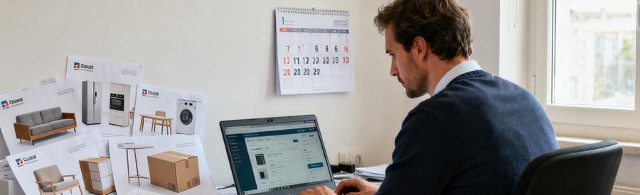 Professionnel du débarras utilisant une plateforme en ligne pour obtenir des offres à Sens.