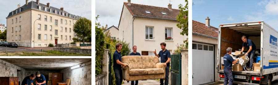 Débarras Caen, professionnels travaillant dans divers types d'habitations, de l'immeuble au logement individuel.