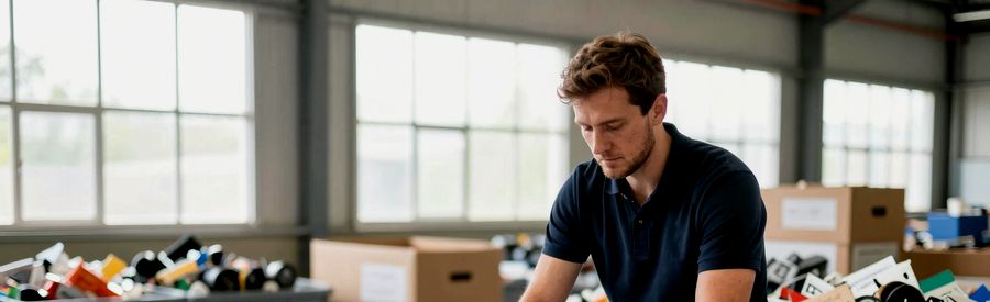 tri et recyclage lors d'un débarras dans le 64