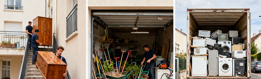 types de biens évacués lors d'un débarras à Rosny