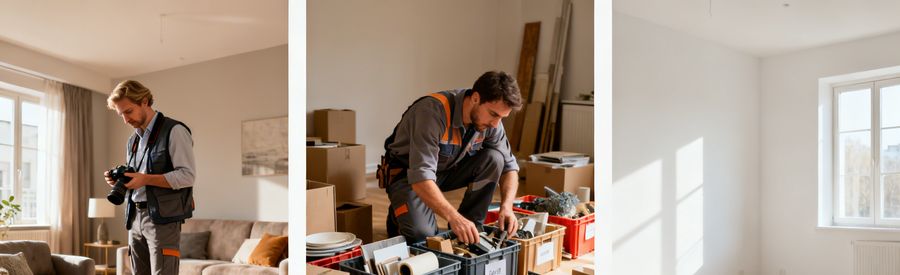 Les étapes d’un débarras de fin de bail étapes du débarras en fin de bail : évaluation, tri et vidage